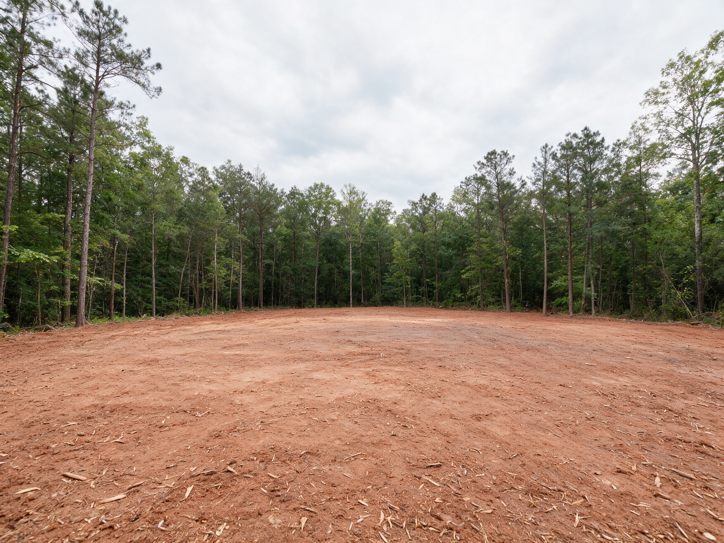 Open food plot area cleared in wooded land